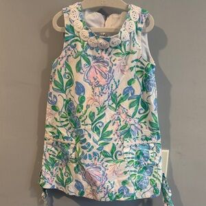 Lilly Pulitzer Kids Dress - Blue and Green Floral
